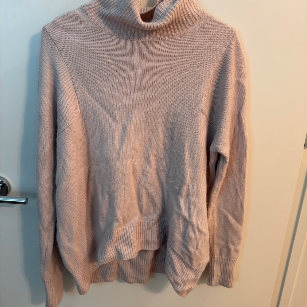 Athleta Soft Pink Turtleneck Sweater